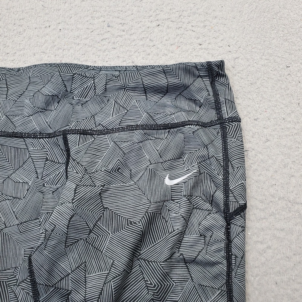 Nike Dri-FIT Capri Leggings Womens Medium Multi Geometric Running Yoga Athletic - Picture 9 of 10